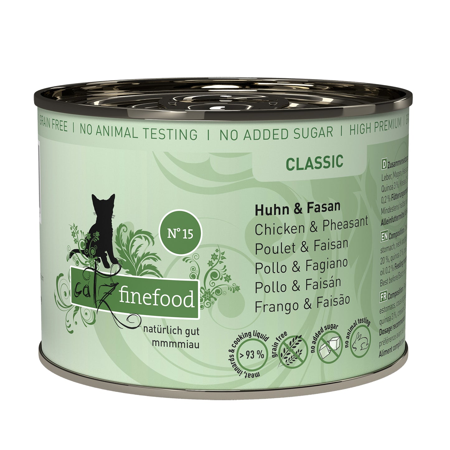 catz finefood CLASSIC No.15 – chicken & pheasant (200g x 6)