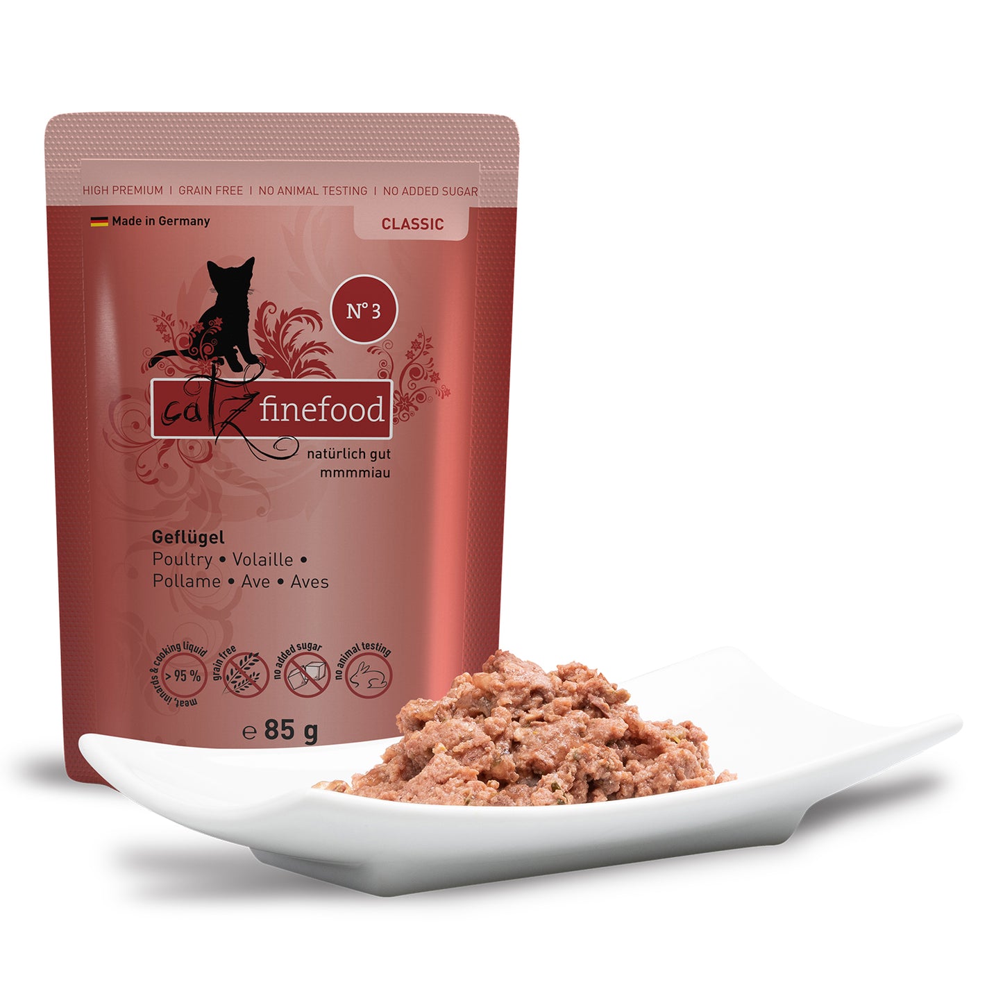 catz finefood CLASSIC No. 3 – poultry (85g x 16)