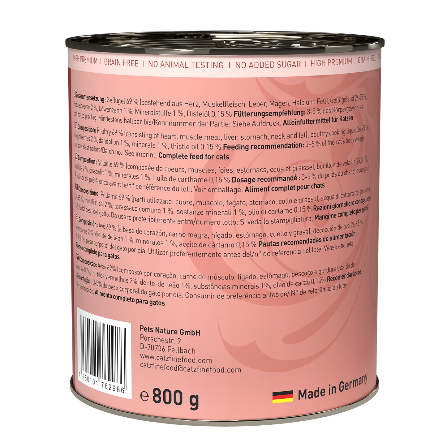 catz finefood CLASSIC No. 3 – poultry (800g x 6)