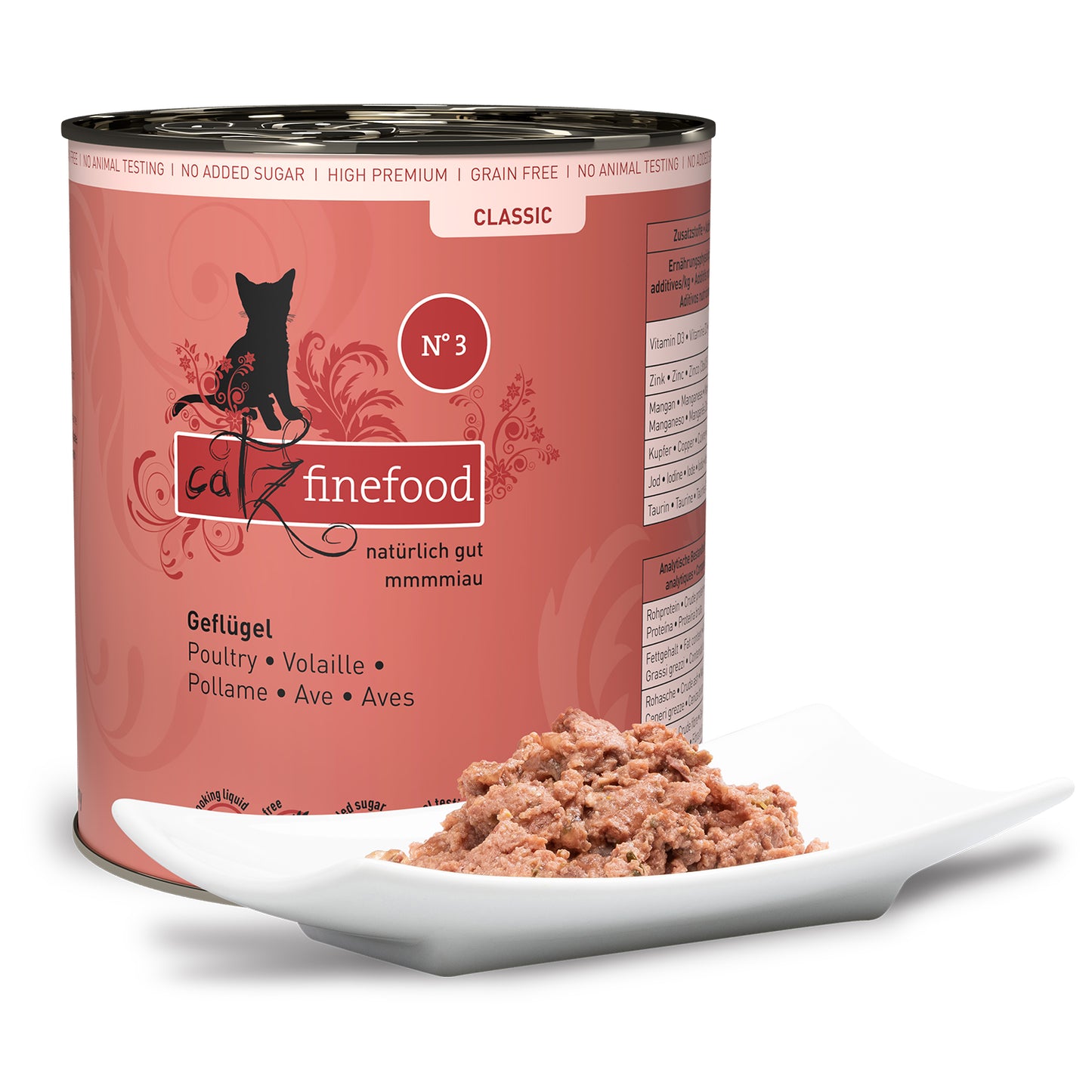 catz finefood CLASSIC No. 3 – poultry (800g x 6)
