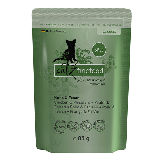 catz finefood CLASSIC No.15 – chicken & pheasant (85g x 16)