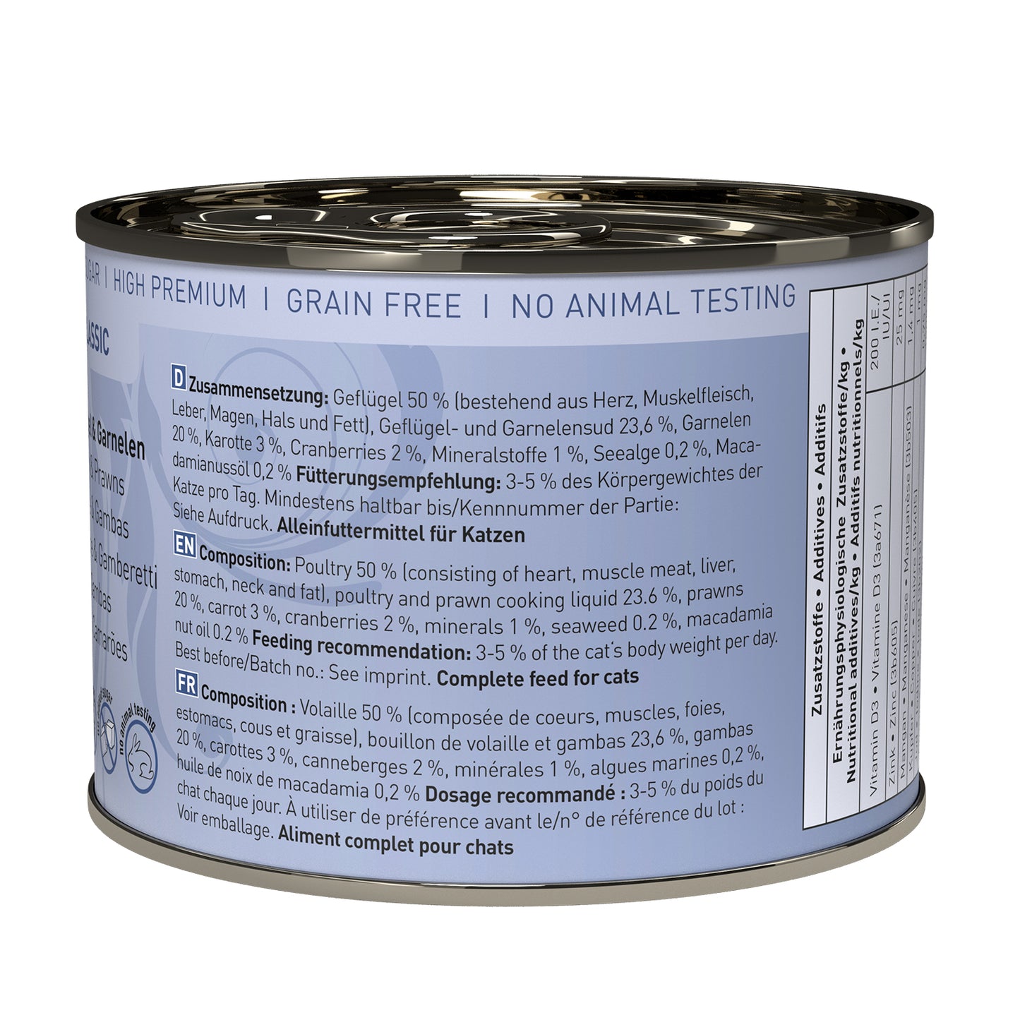catz finefood CLASSIC No.17 – poultry & prawns (200g x 6)