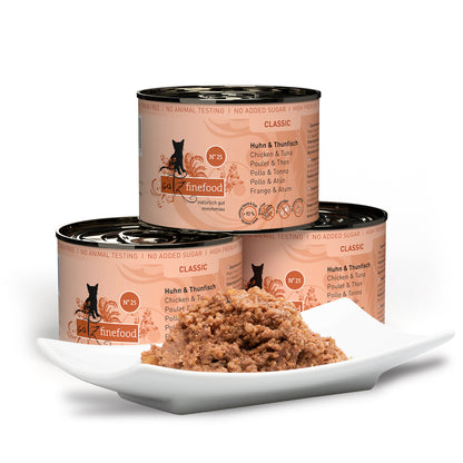 catz finefood CLASSIC No.25 – chicken & tuna (200g x 6)