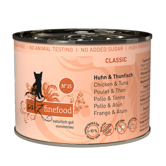 catz finefood CLASSIC No.25 – chicken & tuna (200g x 6)