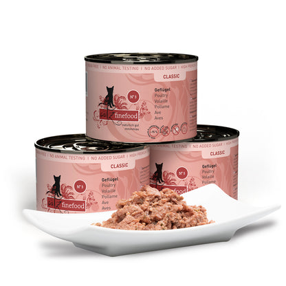 catz finefood CLASSIC No. 3 – poultry (200g x 6)