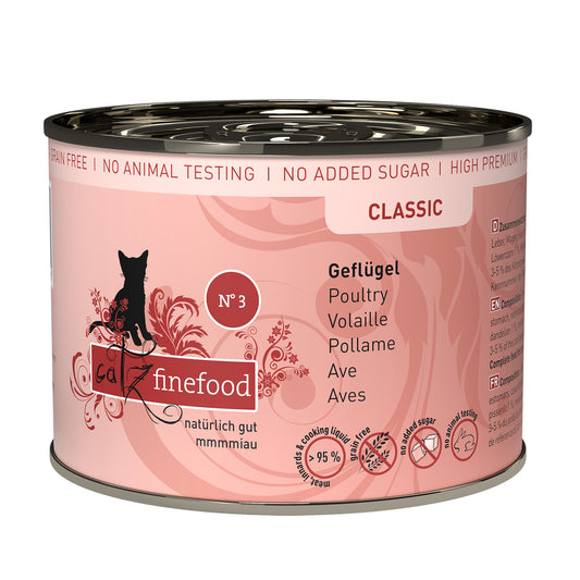 catz finefood CLASSIC No. 3 – poultry (200g x 6)