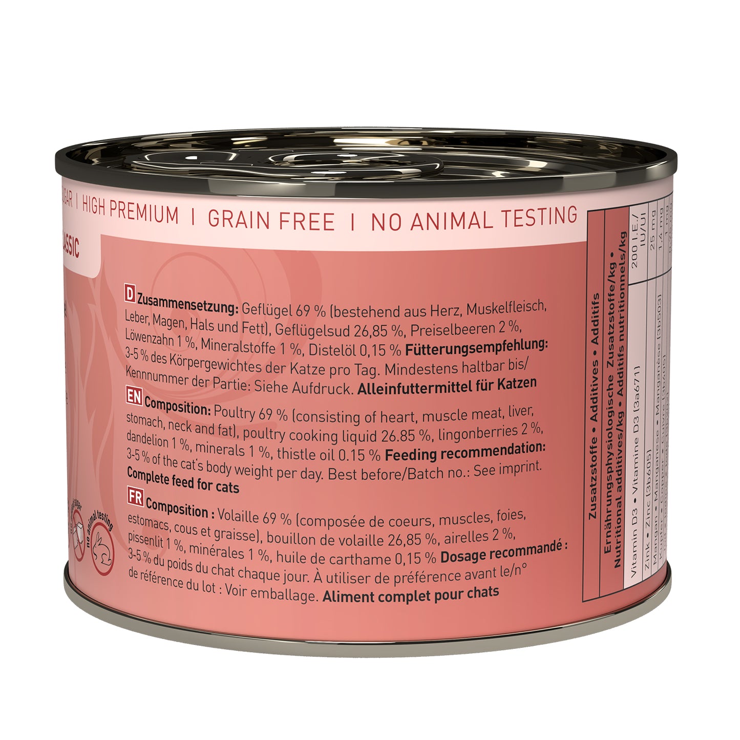 catz finefood CLASSIC No. 3 – poultry (200g x 6)