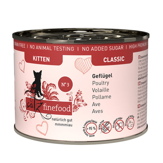 catz finefood CLASSIC No.3 - Kitten (200g x 6)