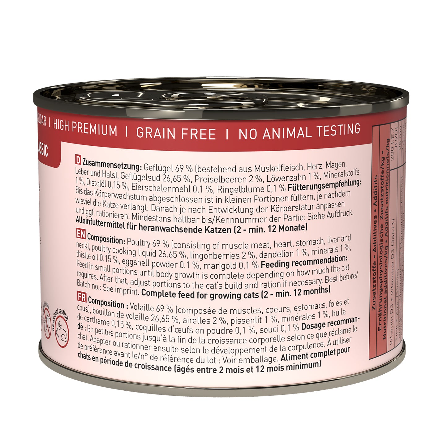 catz finefood CLASSIC No.3 - Kitten (200g x 6)