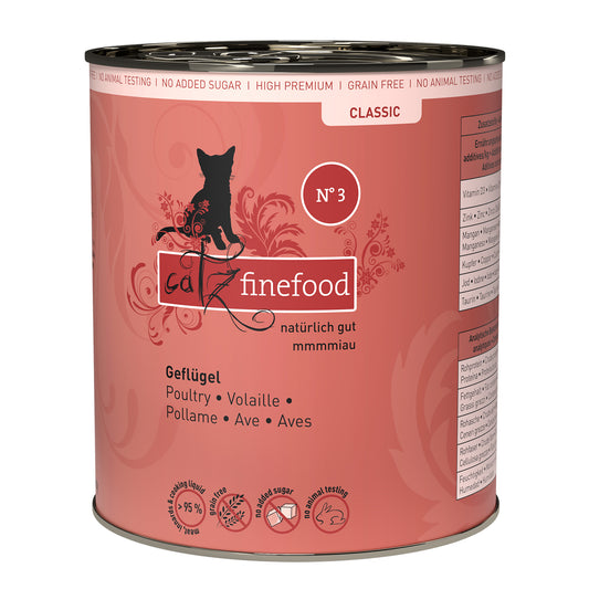 catz finefood CLASSIC No. 3 – poultry (800g x 6)