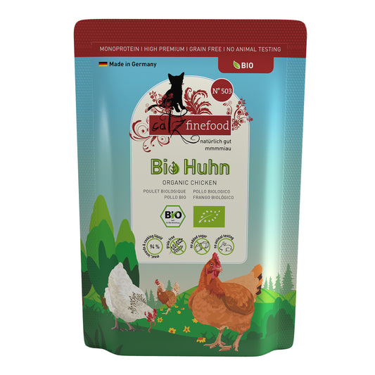 catz finefood BIO No. 503 – organic chicken (85g x 12)