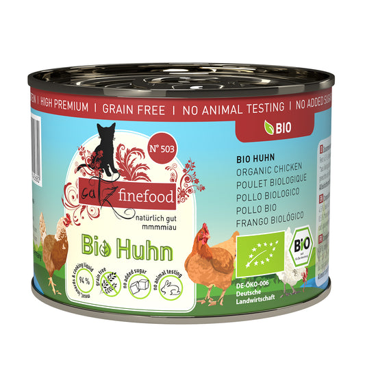 catz finefood BIO No. 503 – organic chicken (200g x 6)