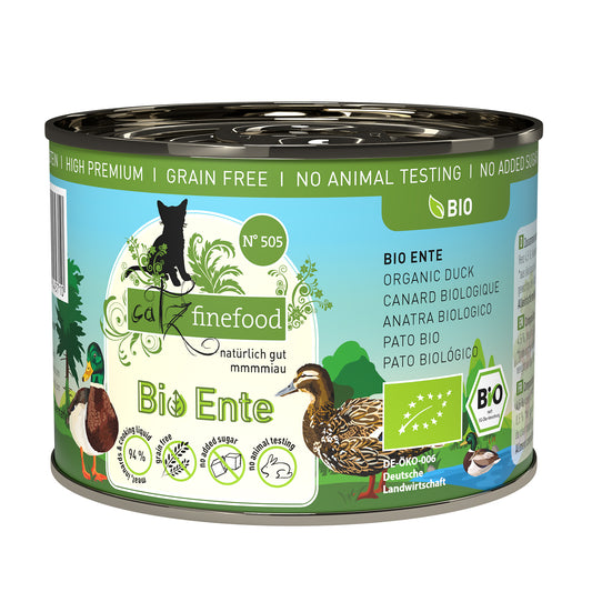 catz finefood BIO No. 505 – organic duck (200g x 6)