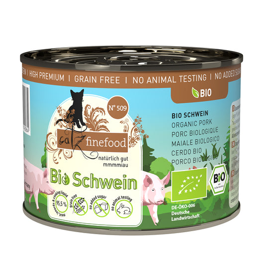 catz finefood BIO No. 509 – organic pork (200g x 6)
