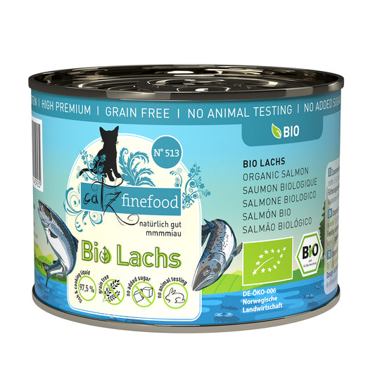catz finefood BIO No. 513 – organic salmon (200g x 6)