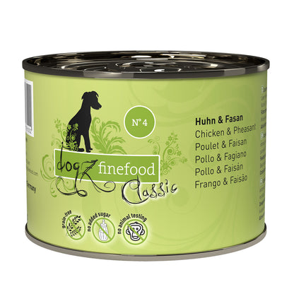 dogz finefood Classic No.4 chicken & pheasant (200g x 6)