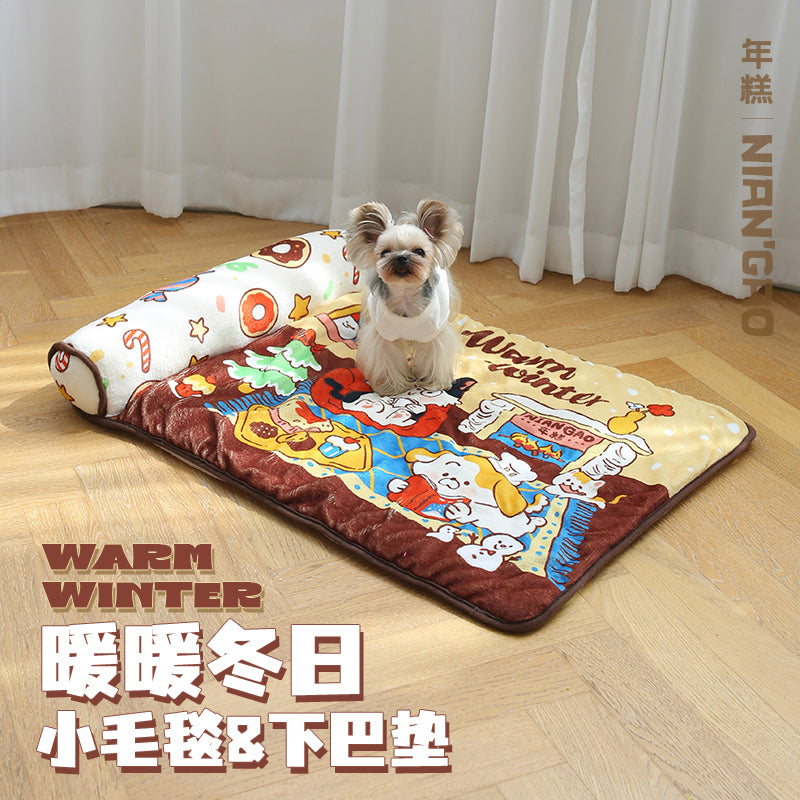 Pet Blanket with Pillow